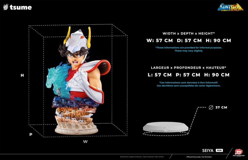 Saint Seiya Life Size Bust [Licensed]