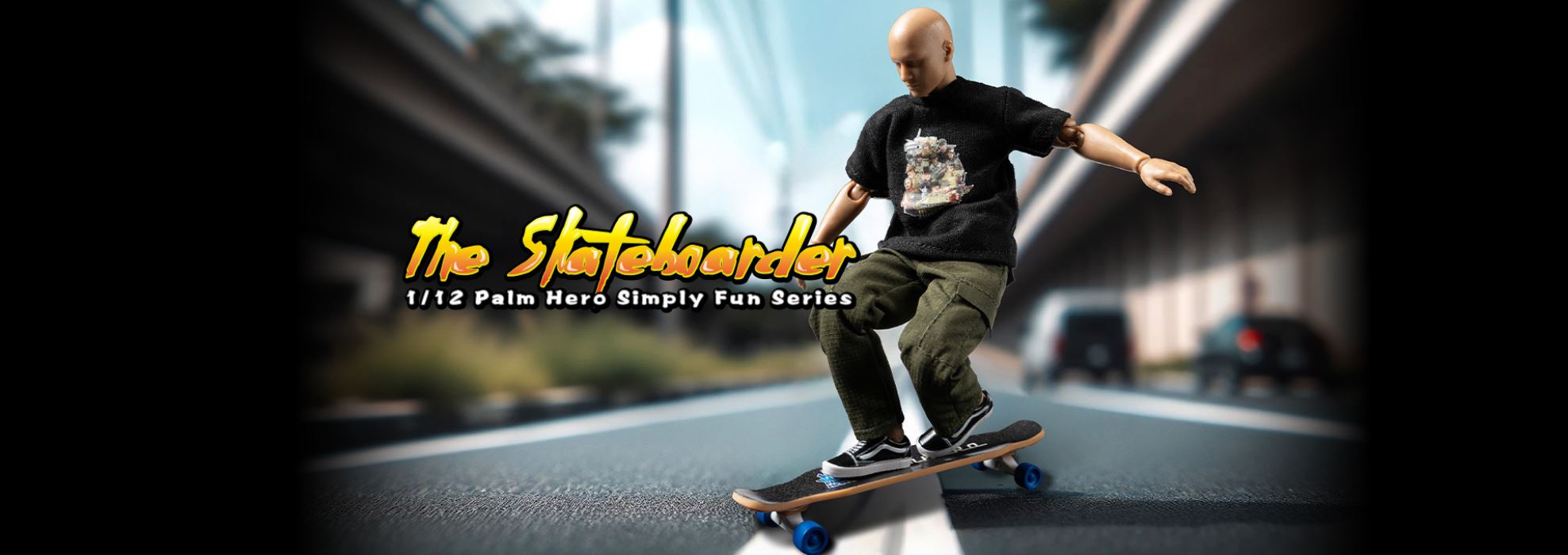 Handheld Hero Zhenle Series-Skateboard Boy 1/12