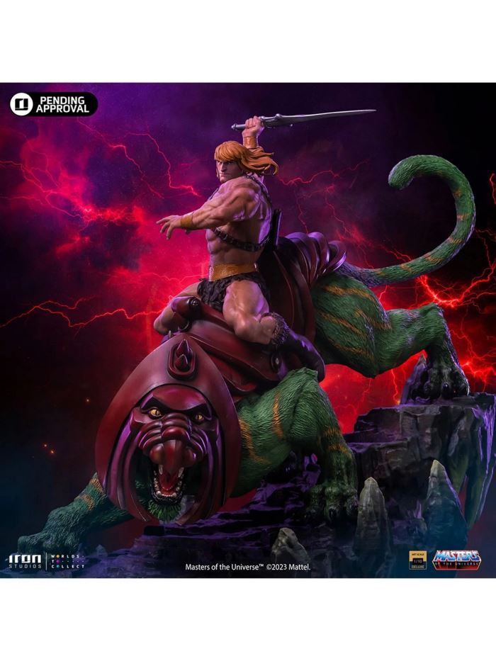 He-man and Battle Cat Deluxe - Masters of the Universe - Art Scale 1/10