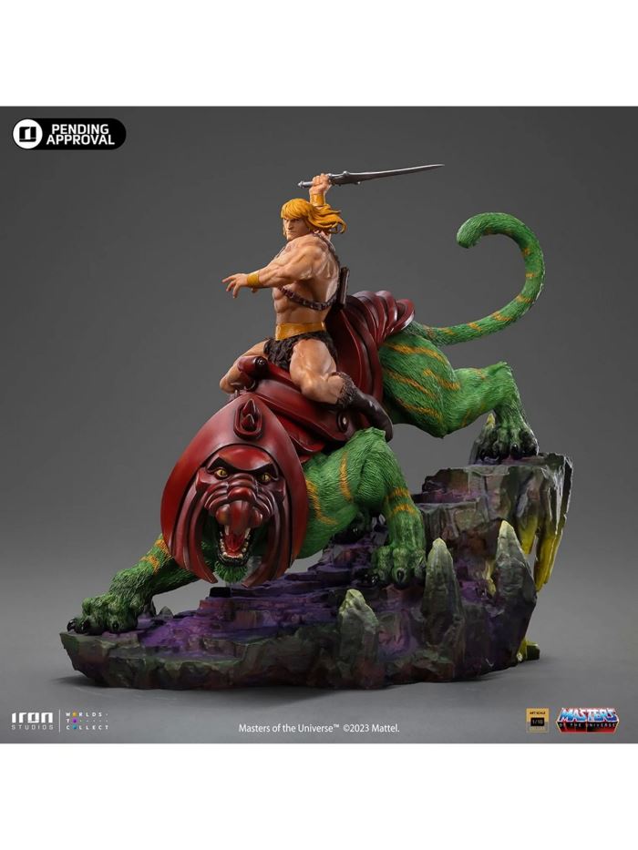 He-man and Battle Cat Deluxe - Masters of the Universe - Art Scale 1/10