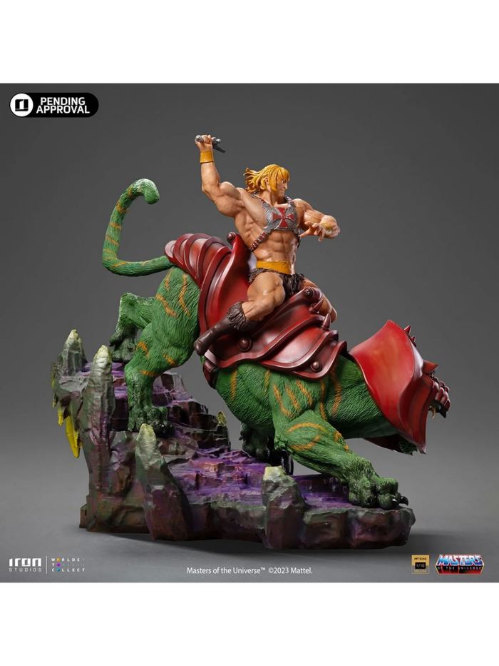 He-man and Battle Cat Deluxe - Masters of the Universe - Art Scale 1/10