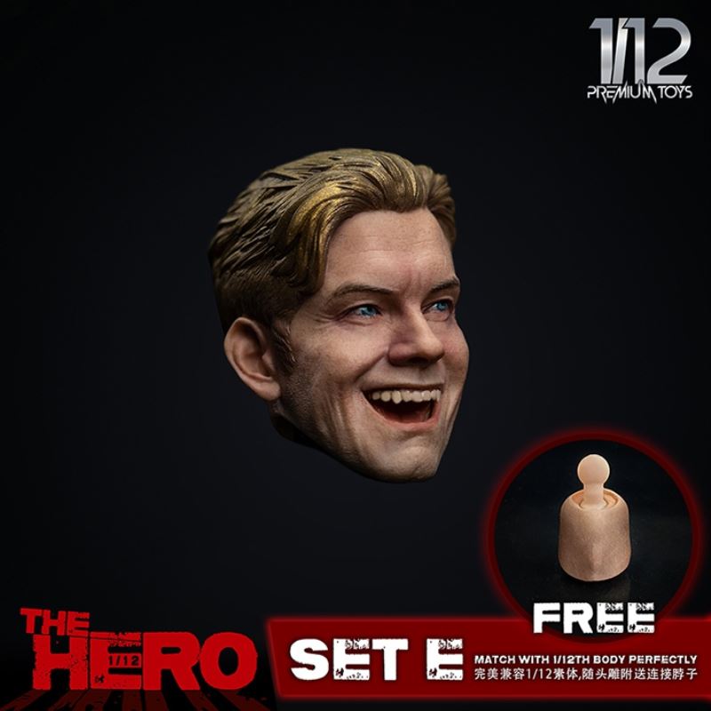 The Hero European and American expression head carving 1/12
