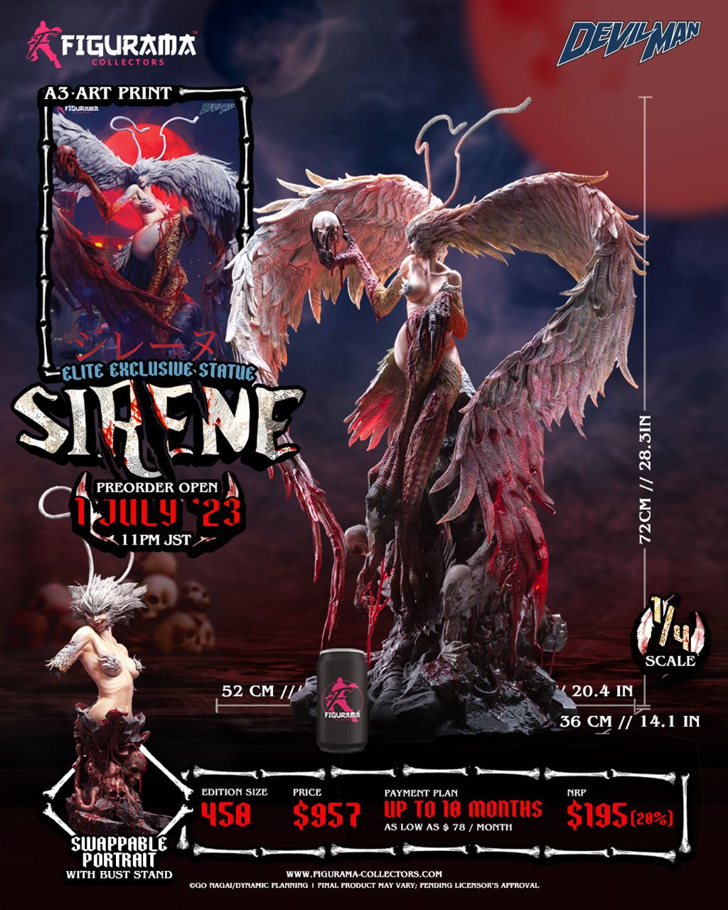 Sirene Elite Exclusive Statue - Devilman