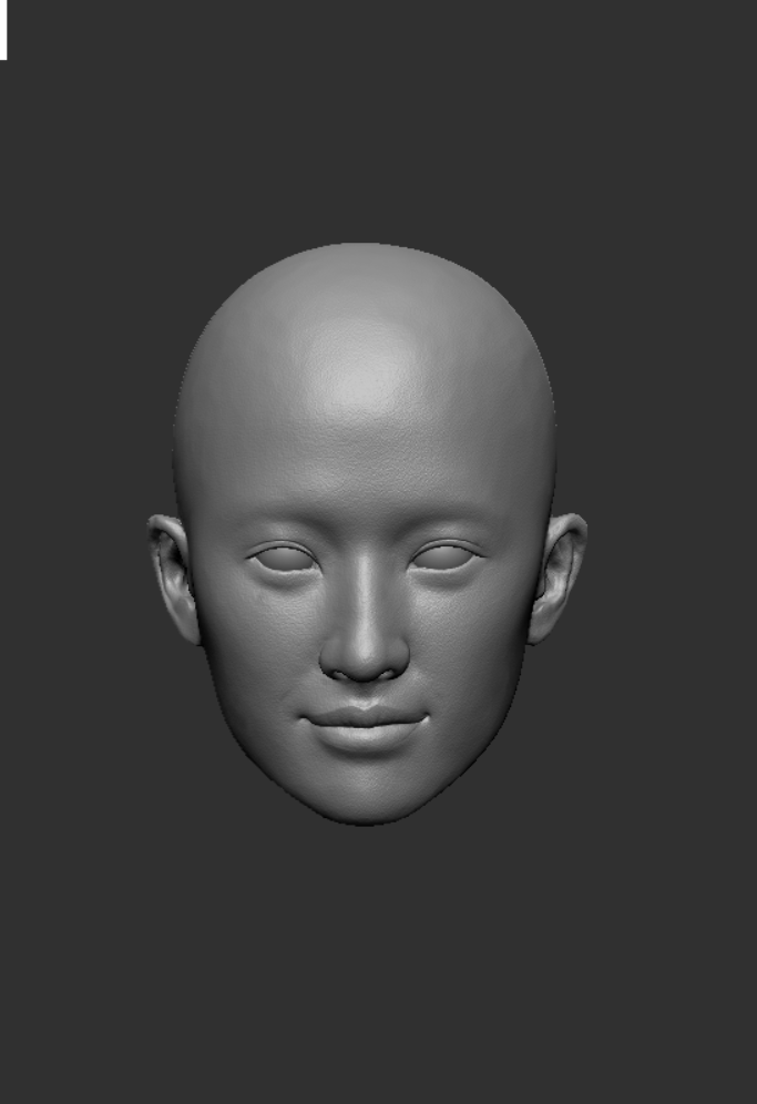 Liu Yifei head carving 1/6