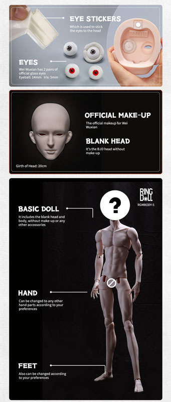 The Master of Diabolism Wei Wuxian 78cm Ball-jointed Doll (BJD)