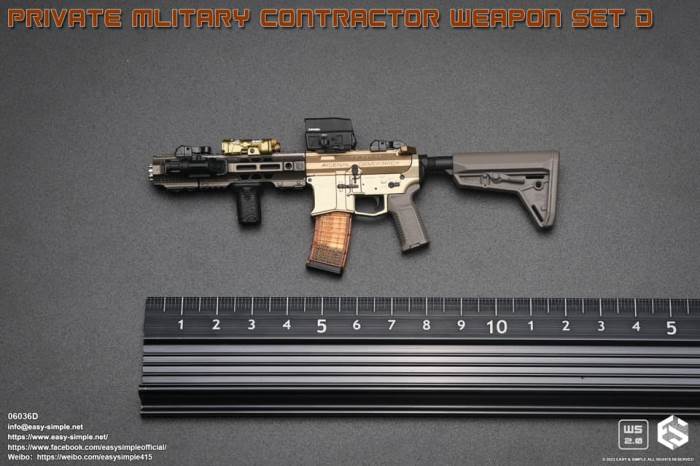 PMC Weapon Set D (Private Mliterary Contractor) 1/6