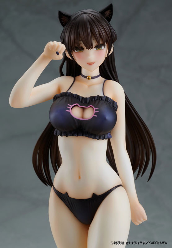 The Story of a Manga Artist Who Was Imprisoned by a Strange High School Girl Konata Competition Swimsuit & Cat Lingerie Costume Set 1/6