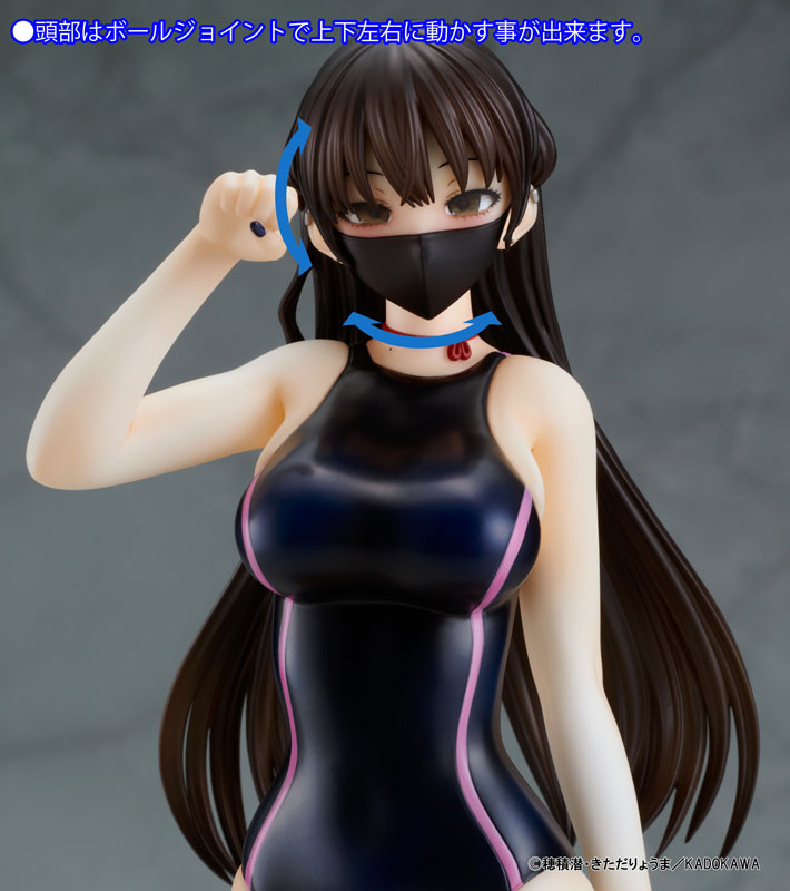 The Story of a Manga Artist Who Was Imprisoned by a Strange High School Girl Konata Competition Swimsuit & Cat Lingerie Costume Set 1/6