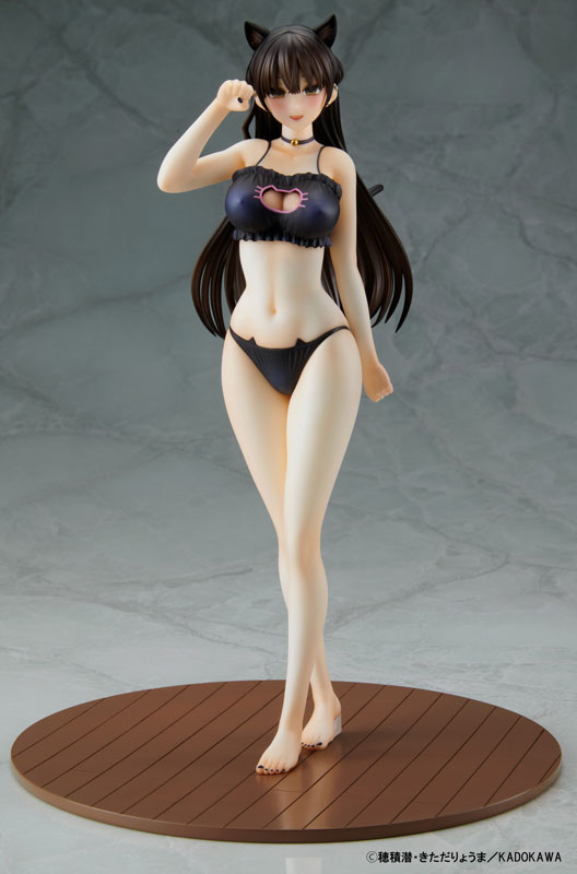 The Story of a Manga Artist Who Was Imprisoned by a Strange High School Girl Konata Competition Swimsuit & Cat Lingerie Costume Set 1/6