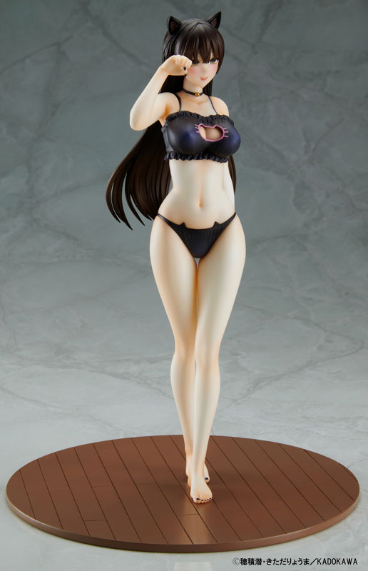 The Story of a Manga Artist Who Was Imprisoned by a Strange High School Girl Konata Competition Swimsuit & Cat Lingerie Costume Set 1/6