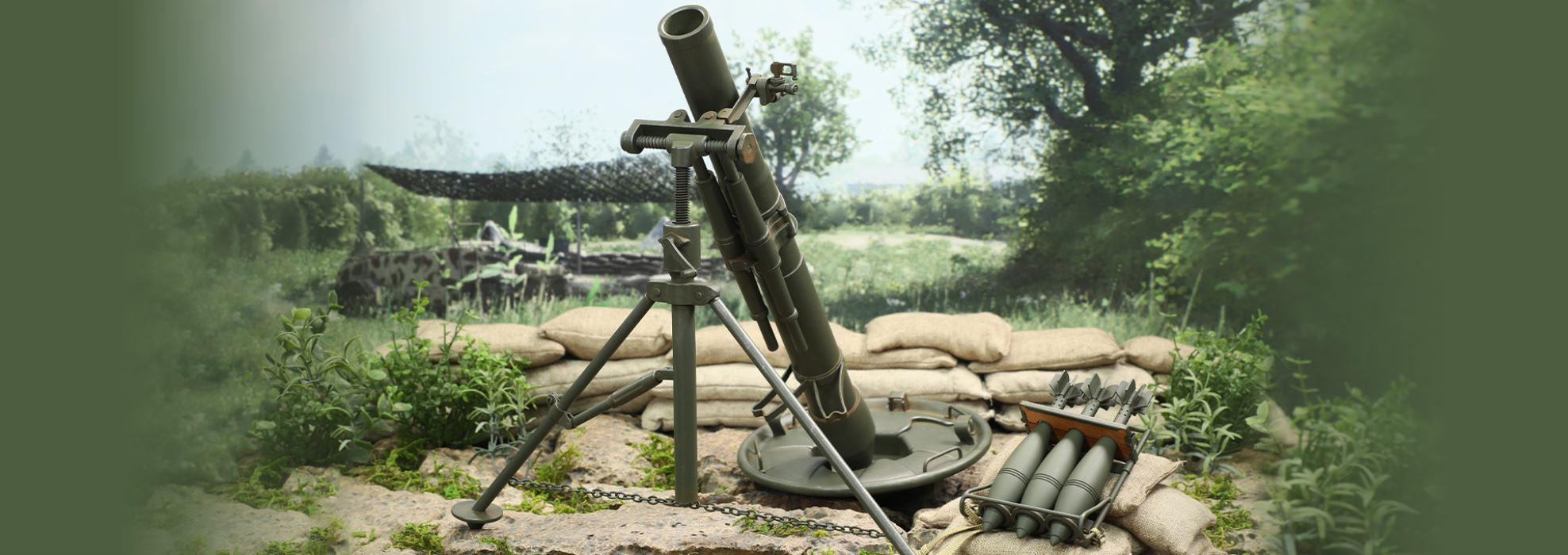 WWII German 12cm heavy mortar 1/6