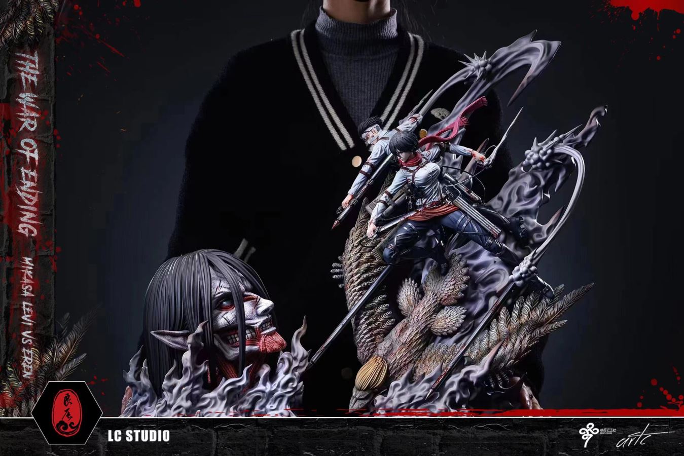 Mikasa & Levi vs The Founding Titan - Attack on Titan