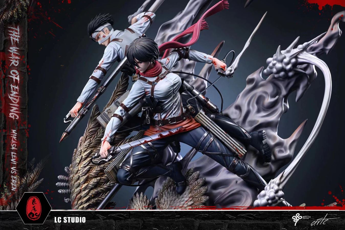 Mikasa & Levi vs The Founding Titan - Attack on Titan