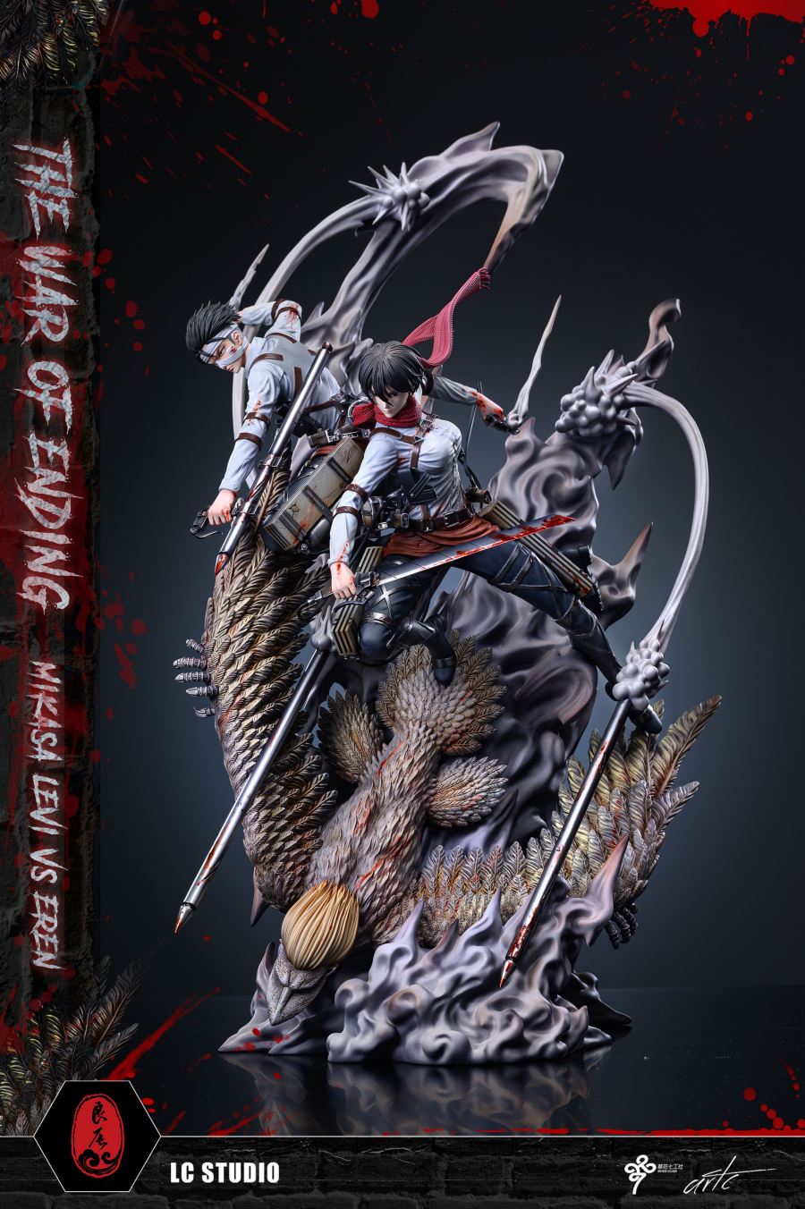 Mikasa & Levi vs The Founding Titan - Attack on Titan