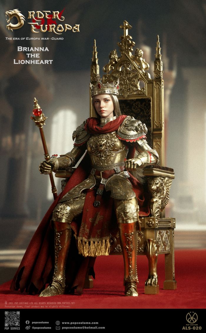 Europa War Vol.4 - Lionheart Queen 100% Copper & Throne 1/6