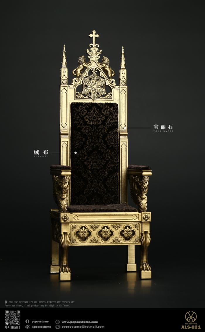 Europa War Vol.4 - Lionheart Queen 100% Copper & Throne 1/6