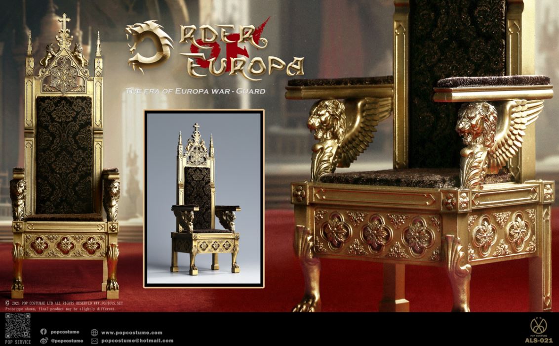 Europa War Vol.4 - Lionheart Queen 100% Copper & Throne 1/6