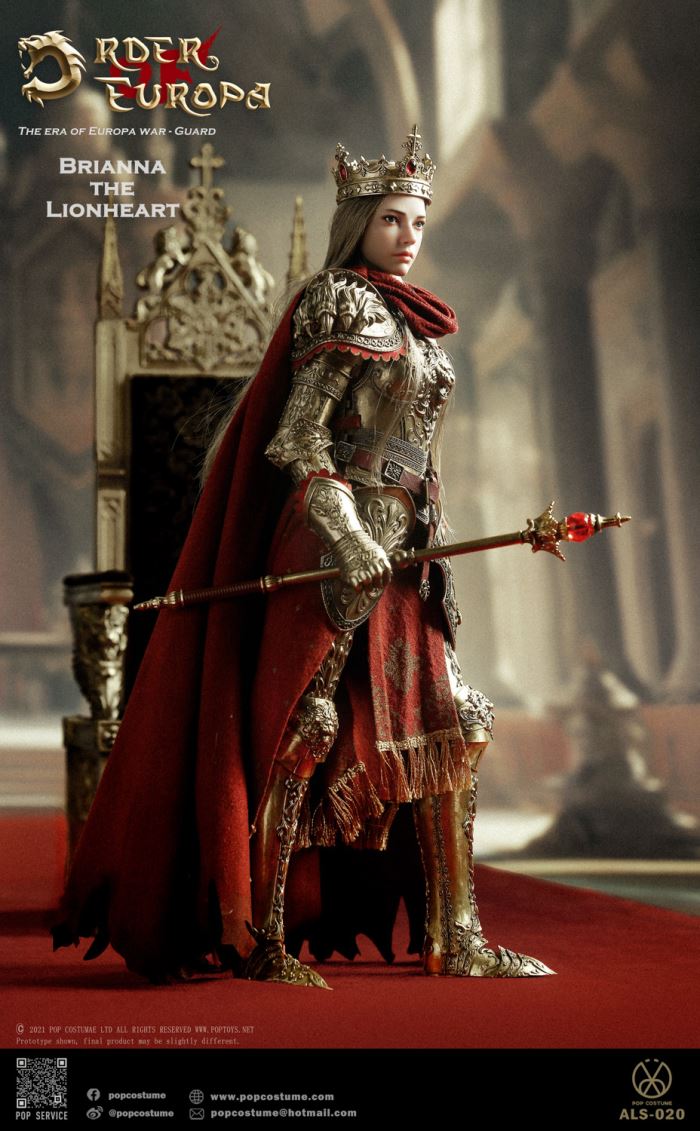 Europa War Vol.4 - Lionheart Queen 100% Copper & Throne 1/6