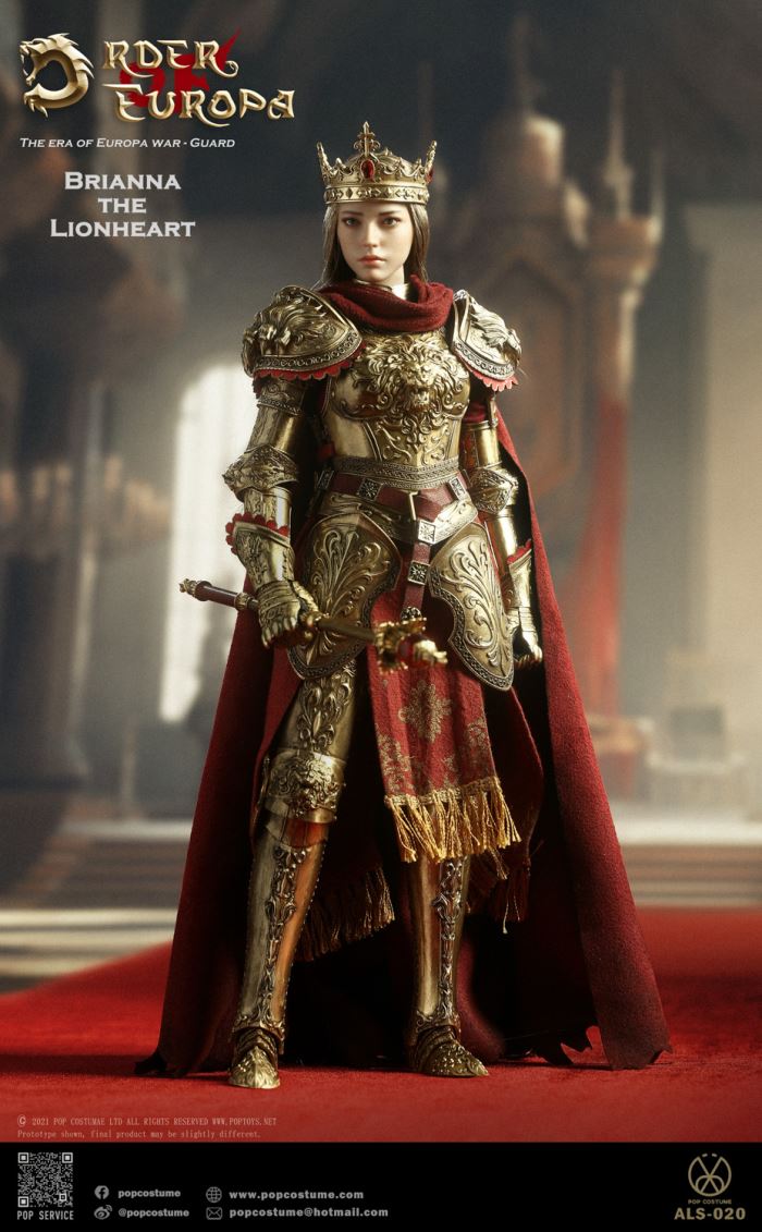 Europa War Vol.4 - Lionheart Queen 100% Copper & Throne 1/6