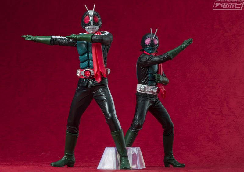Movie Shin Kamen Rider hero statue Kamen Rider & Kamen Rider No. 2