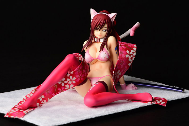 FAIRY TAIL Erza Scarlet (Halloween Cat / Cherry Blossom / White Tiger) Cat Gravure_Style 1/6