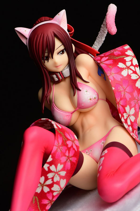 FAIRY TAIL Erza Scarlet (Halloween Cat / Cherry Blossom / White Tiger) Cat Gravure_Style 1/6