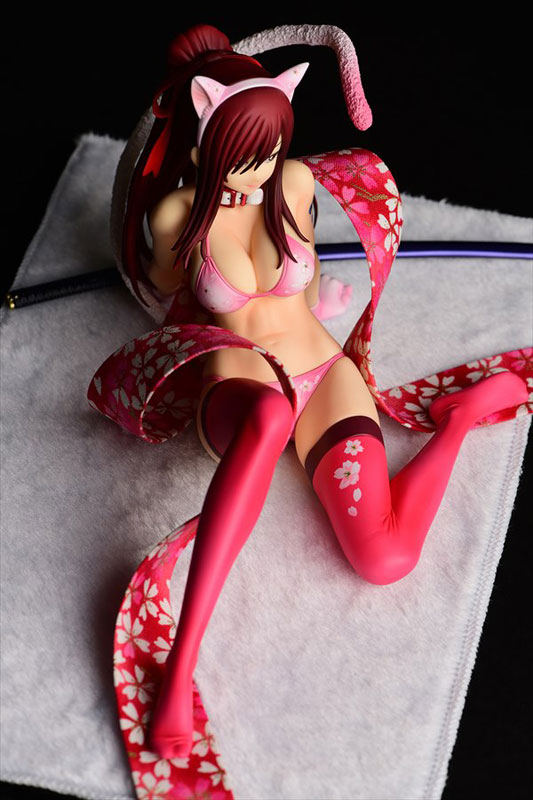 FAIRY TAIL Erza Scarlet (Halloween Cat / Cherry Blossom / White Tiger) Cat Gravure_Style 1/6