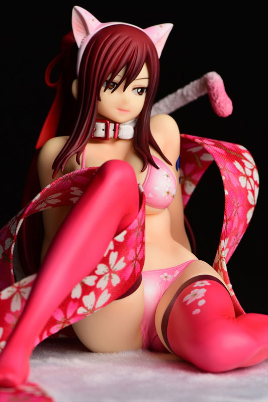 FAIRY TAIL Erza Scarlet (Halloween Cat / Cherry Blossom / White Tiger) Cat Gravure_Style 1/6