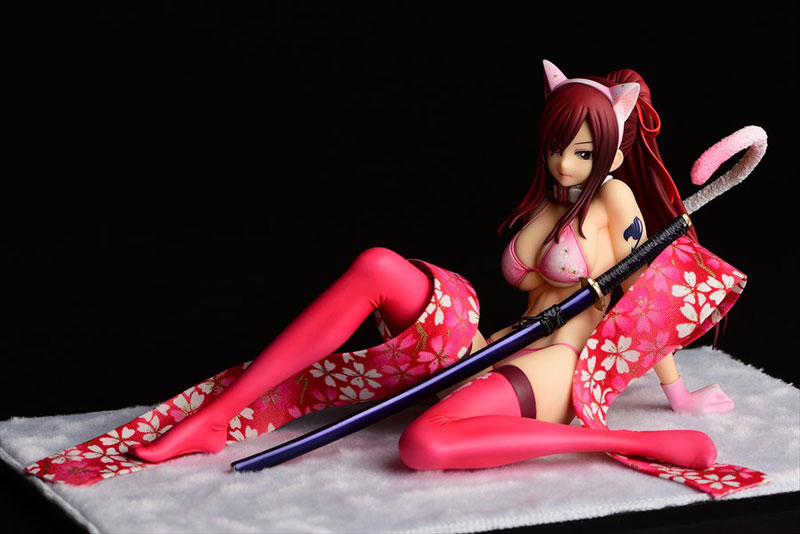 FAIRY TAIL Erza Scarlet (Halloween Cat / Cherry Blossom / White Tiger) Cat Gravure_Style 1/6