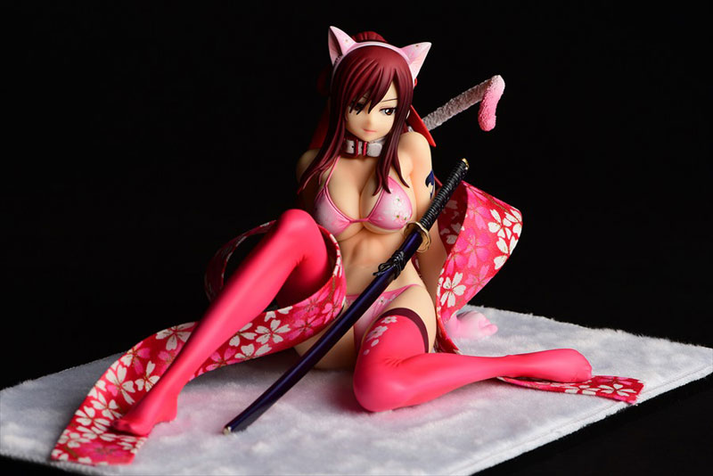 FAIRY TAIL Erza Scarlet (Halloween Cat / Cherry Blossom / White Tiger) Cat Gravure_Style 1/6