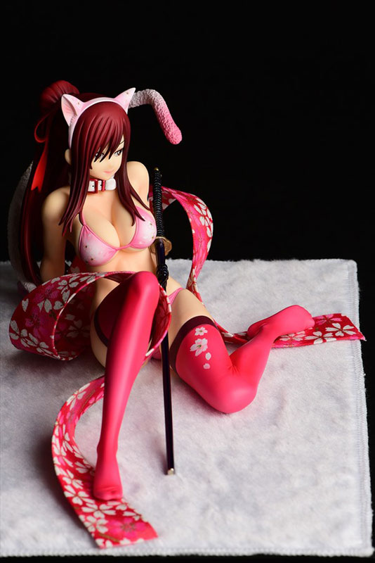 FAIRY TAIL Erza Scarlet (Halloween Cat / Cherry Blossom / White Tiger) Cat Gravure_Style 1/6