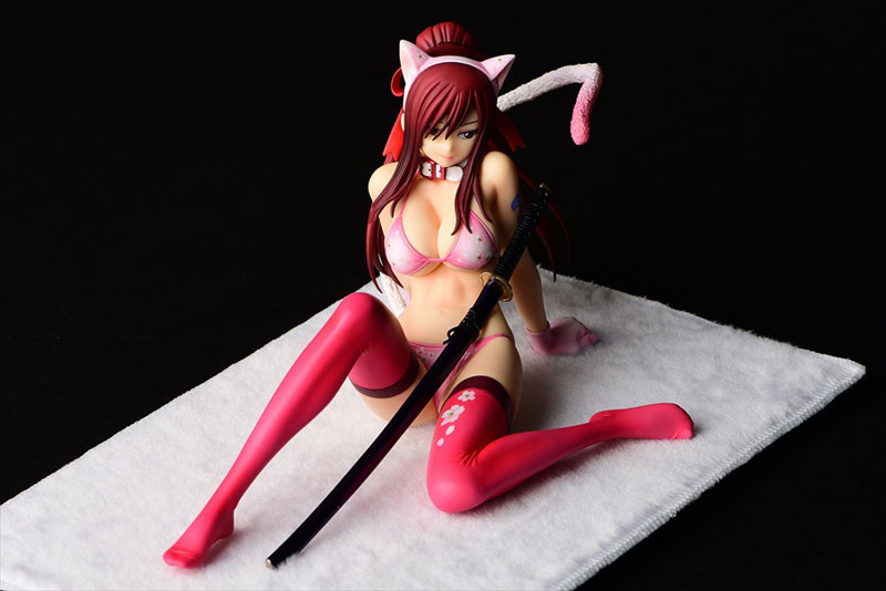 FAIRY TAIL Erza Scarlet (Halloween Cat / Cherry Blossom / White Tiger) Cat Gravure_Style 1/6