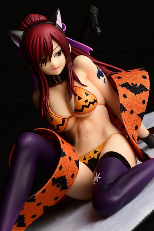 FAIRY TAIL Erza Scarlet (Halloween Cat / Cherry Blossom / White Tiger) Cat Gravure_Style 1/6
