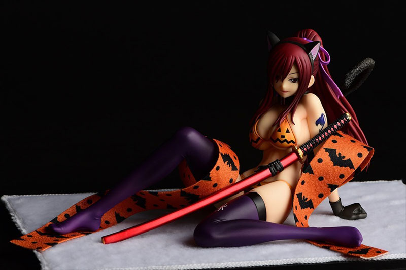 FAIRY TAIL Erza Scarlet (Halloween Cat / Cherry Blossom / White Tiger) Cat Gravure_Style 1/6