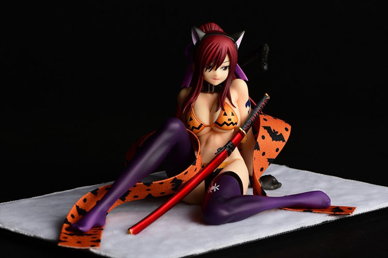 FAIRY TAIL Erza Scarlet (Halloween Cat / Cherry Blossom / White Tiger) Cat Gravure_Style 1/6