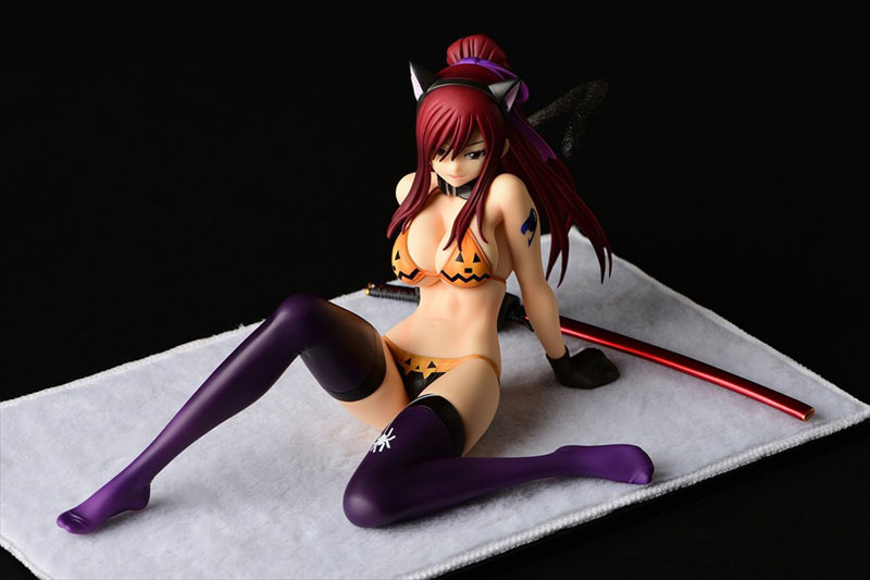 FAIRY TAIL Erza Scarlet (Halloween Cat / Cherry Blossom / White Tiger) Cat Gravure_Style 1/6