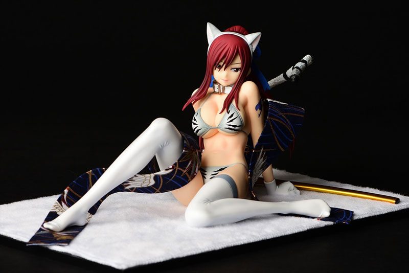 FAIRY TAIL Erza Scarlet (Halloween Cat / Cherry Blossom / White Tiger) Cat Gravure_Style 1/6