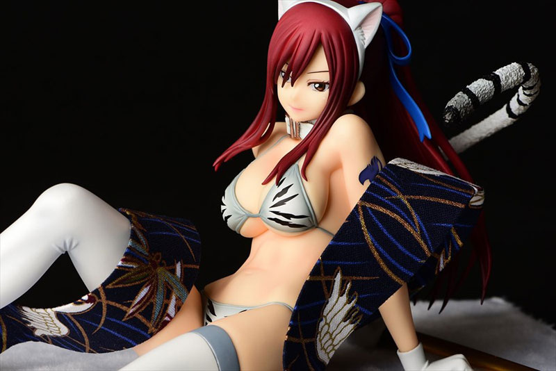 FAIRY TAIL Erza Scarlet (Halloween Cat / Cherry Blossom / White Tiger) Cat Gravure_Style 1/6