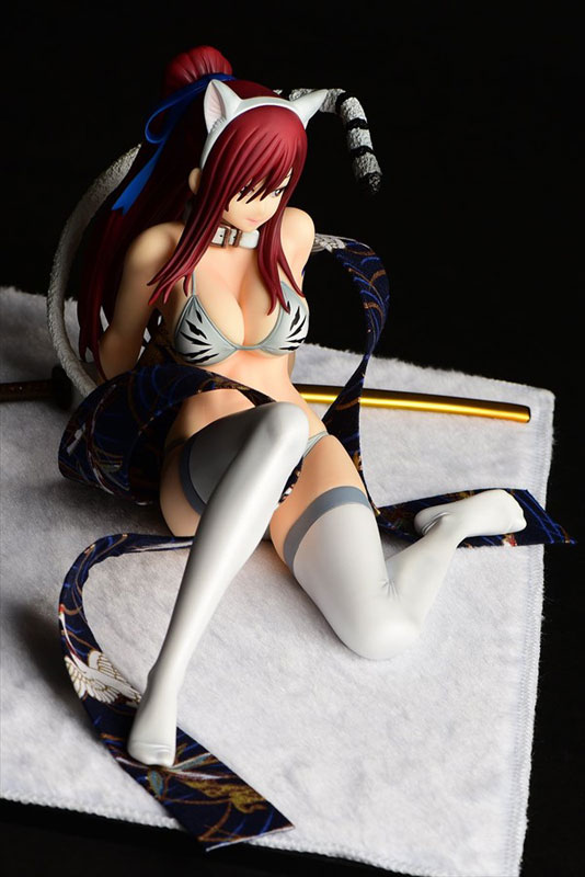 FAIRY TAIL Erza Scarlet (Halloween Cat / Cherry Blossom / White Tiger) Cat Gravure_Style 1/6