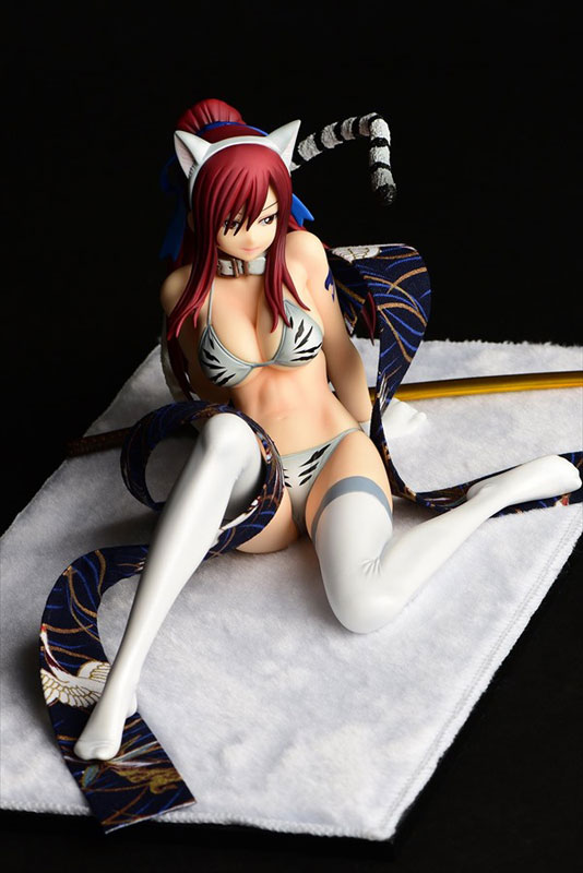 FAIRY TAIL Erza Scarlet (Halloween Cat / Cherry Blossom / White Tiger) Cat Gravure_Style 1/6