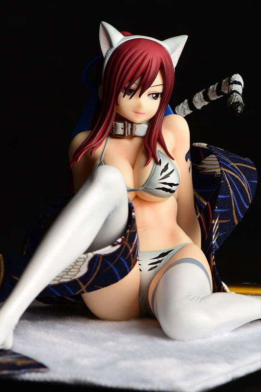 FAIRY TAIL Erza Scarlet (Halloween Cat / Cherry Blossom / White Tiger) Cat Gravure_Style 1/6