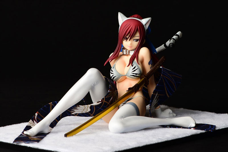 FAIRY TAIL Erza Scarlet (Halloween Cat / Cherry Blossom / White Tiger) Cat Gravure_Style 1/6