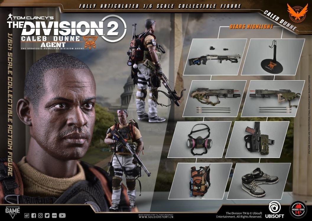 Ubisoft The Division 2 Agent Caleb Dunne 1/6