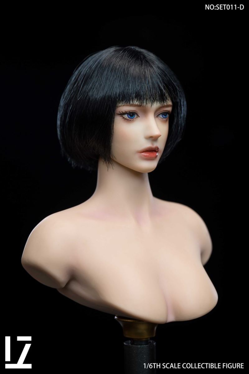 Female Head Carving SET011 1/6