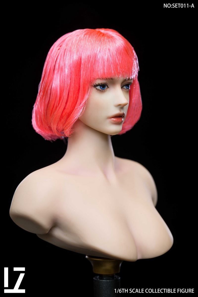 Female Head Carving SET011 1/6