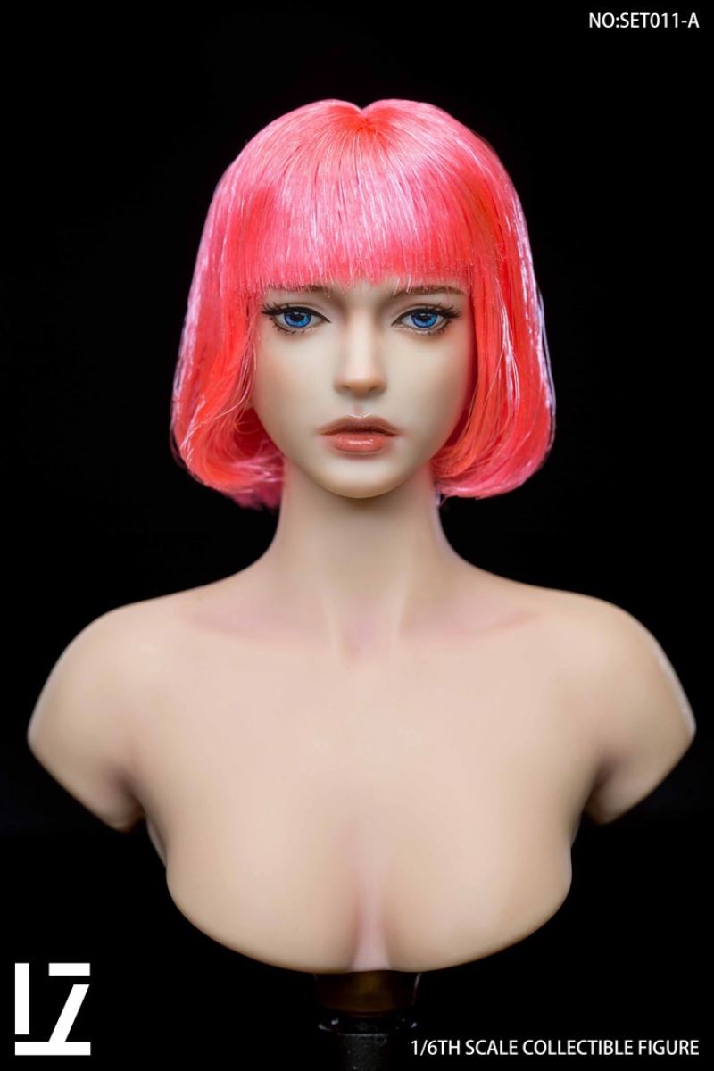 Female Head Carving SET011 1/6
