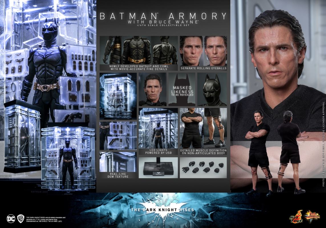 Batman: The Dark Knight Rises - Batman Armory & Bruce Wayne Set 1/6