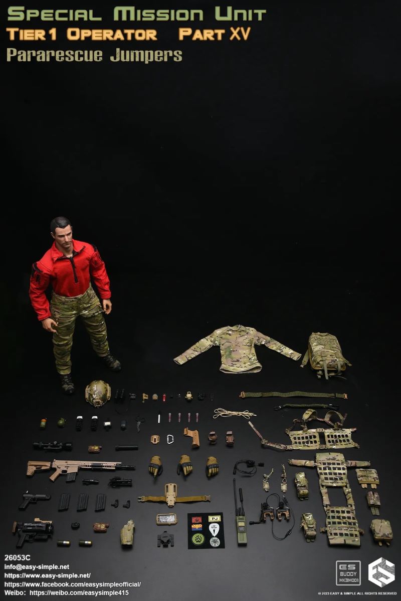 U.S. Air Force Parachute Rescue Team Pararescue Jumpers 1/6