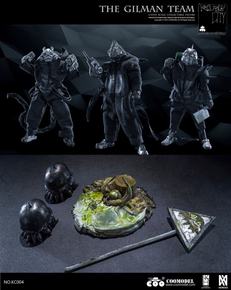 KAIJU BIG CITY - THE GILMAN TEAM (THREE-FIGURE SET) 1/12