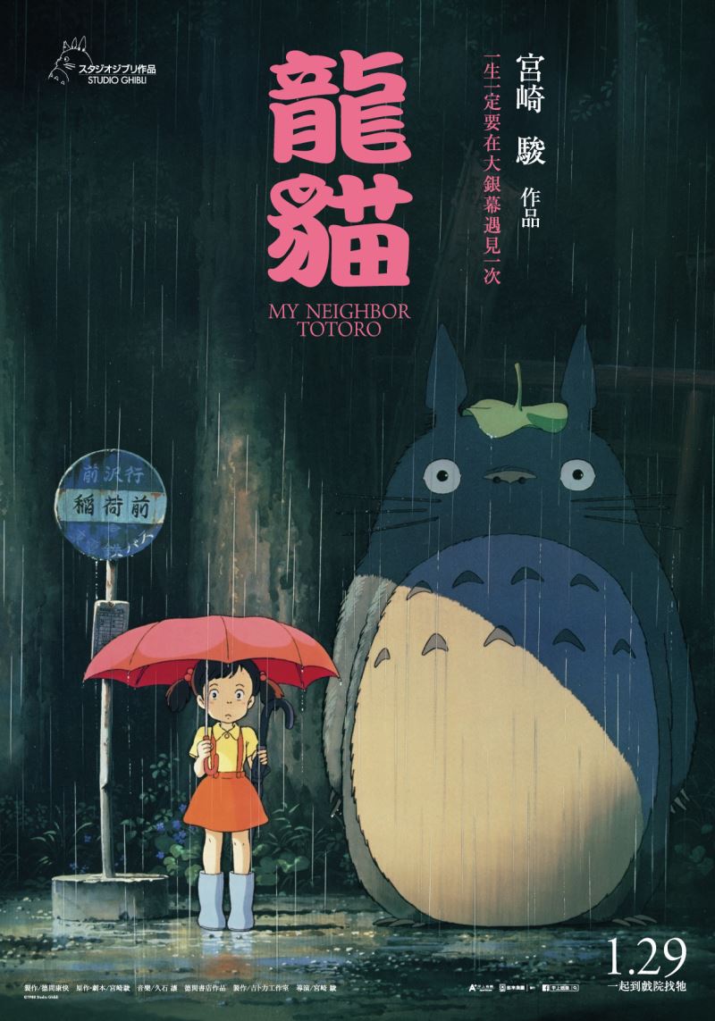 My Neighbor Totoro Light Pup Oorama Theater Poster Arte